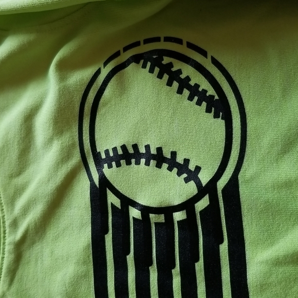 Boys neon green Baseball shirt - Picture 2 of 5